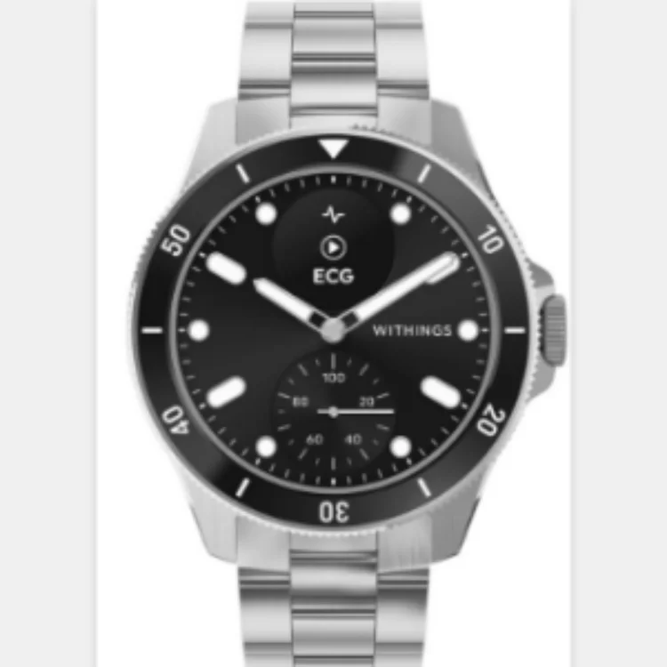 WITHINGS ScanWatch Nova Hybrid Smart Watch - Green, 42 mm